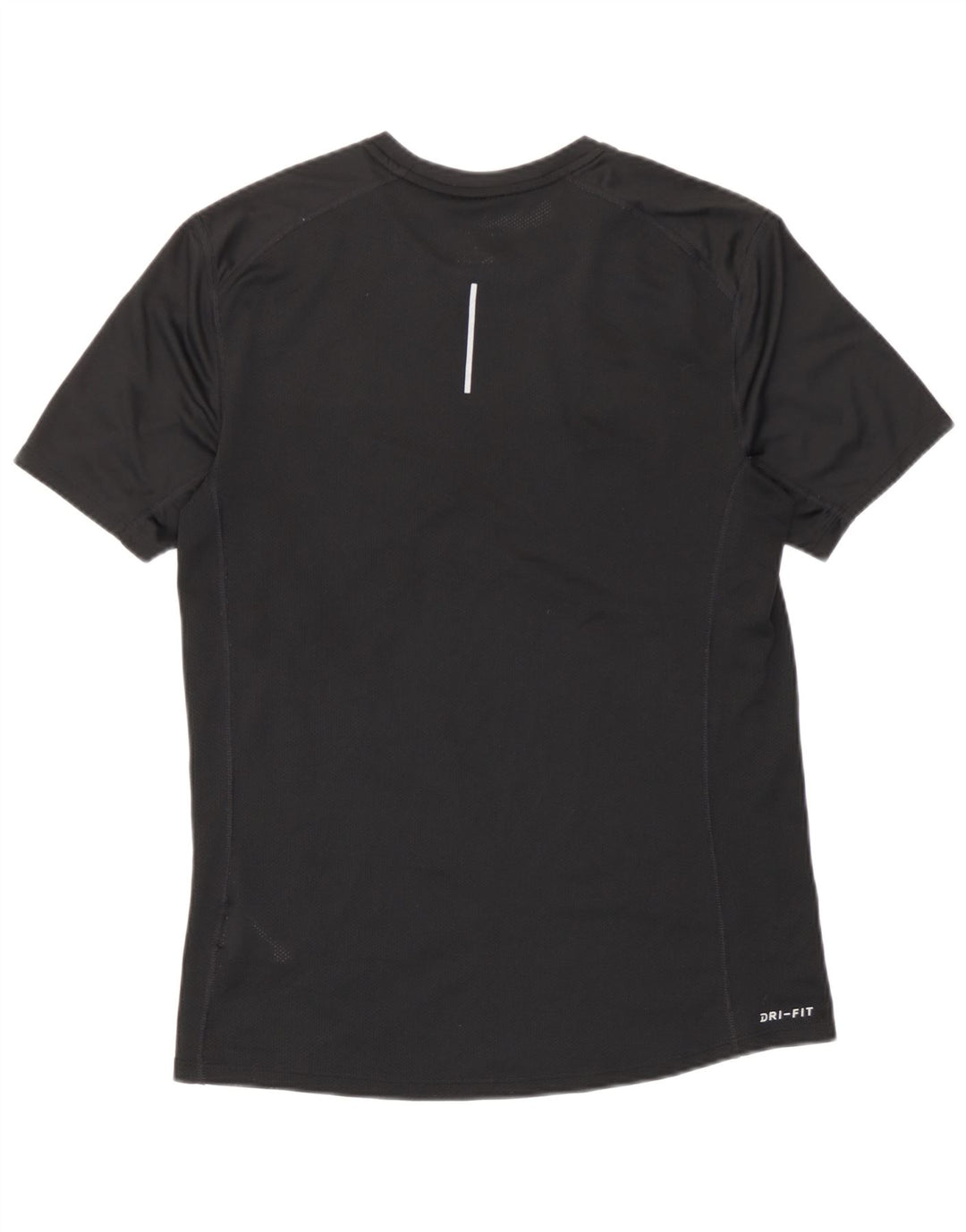 T-shirt Nike da uomo Dri Fit, top in poliestere nero medio