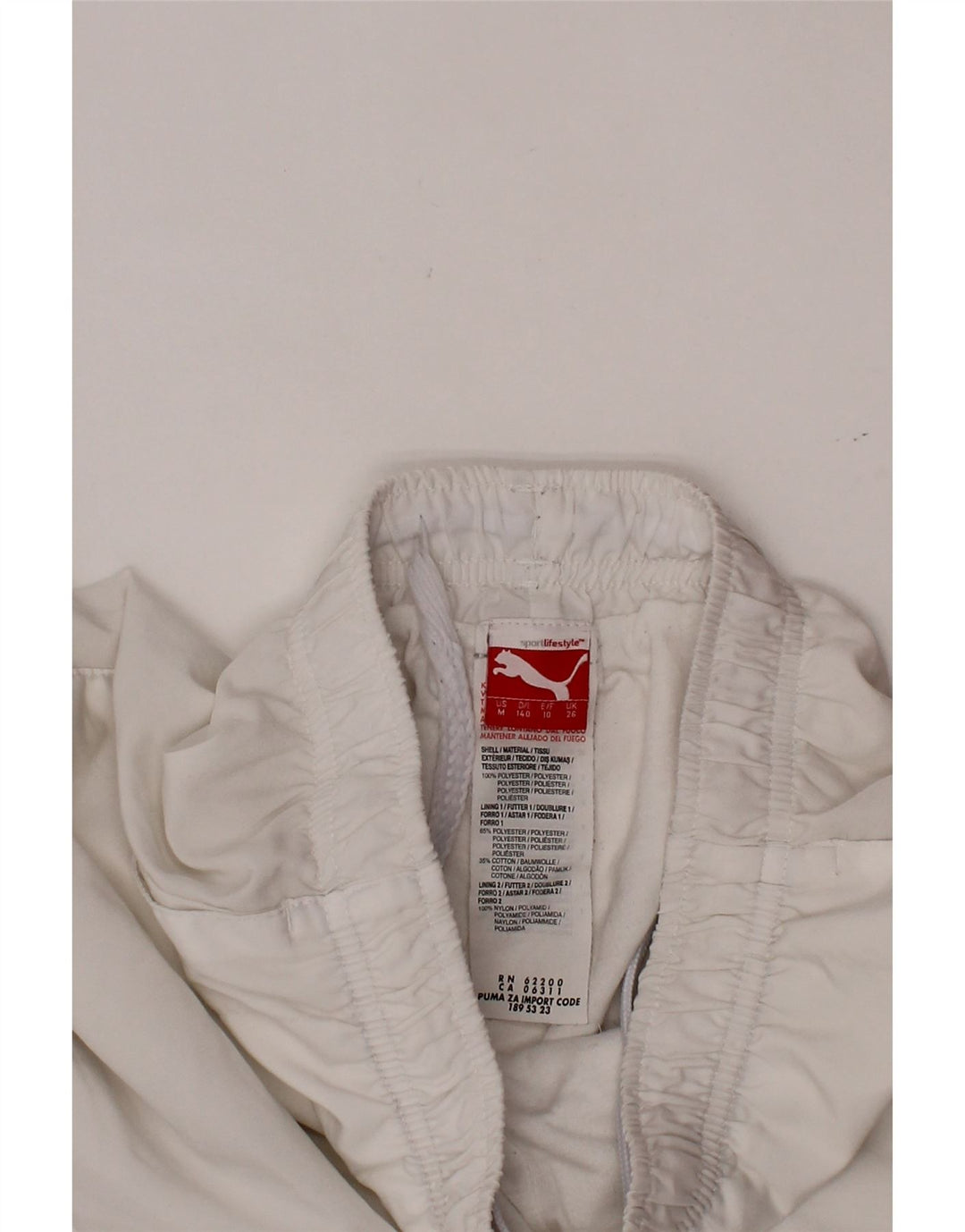 Pantaloni della tuta da ragazzo PUMA Joggers 9-10 anni Poliestere bianco