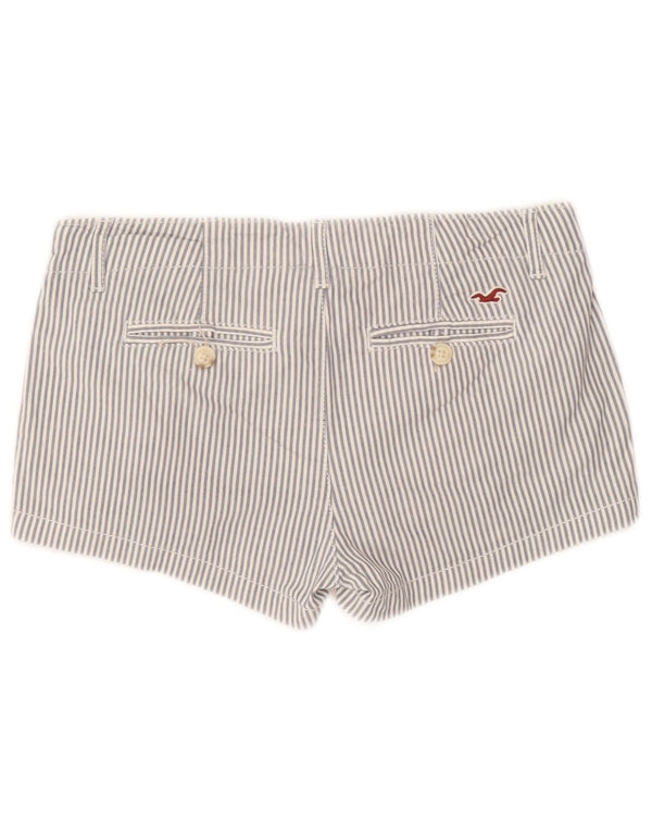 Pantaloni caldi Hollister da donna US 1 XS W25 cotone gessato blu