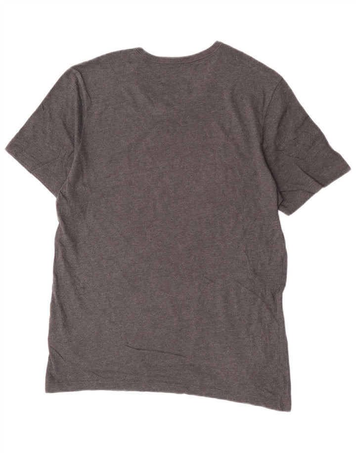 T-shirt da uomo Hugo Boss Top in cotone grigio medio