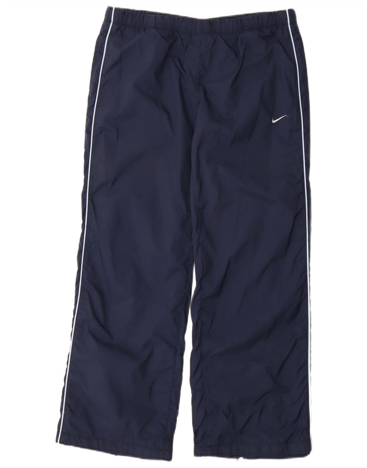 Pantaloni da tuta da donna NIKE UK 10/12 Nylon blu navy medio