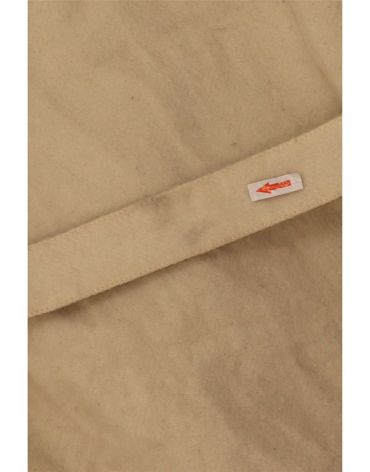 Soprabito reversibile da donna vintage IT 42 in cotone beige medio
