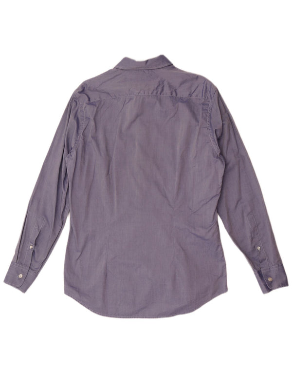 Camicia Fred Perry da uomo slim fit grande in cotone blu