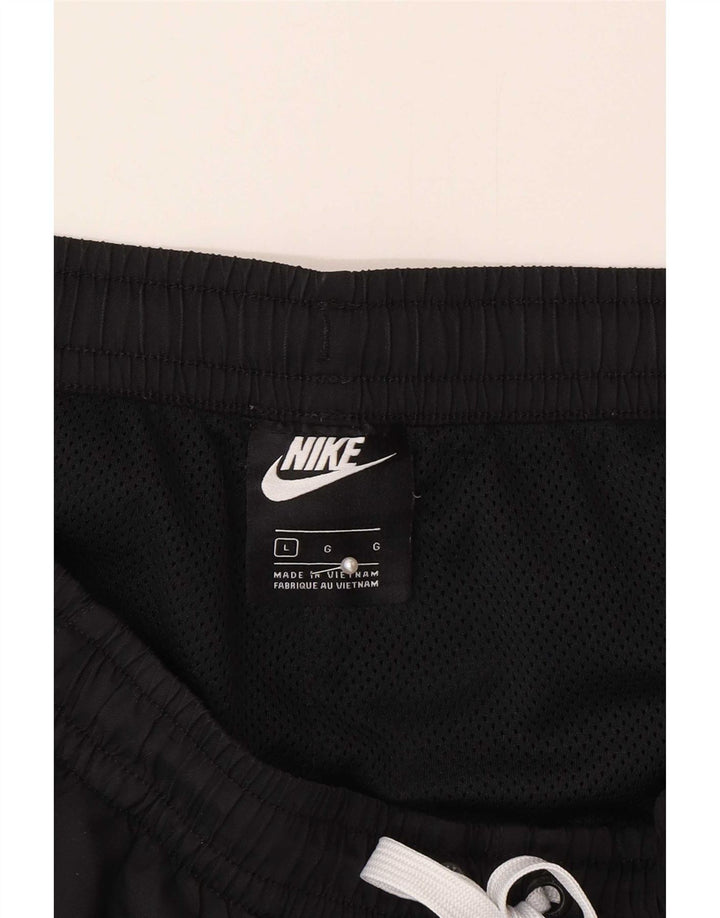 Pantaloncini da bagno Nike da uomo grandi in poliestere nero