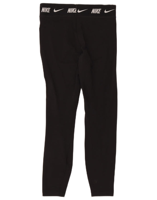 Leggings grafici Nike da donna attillati UK 16 grande cotone nero
