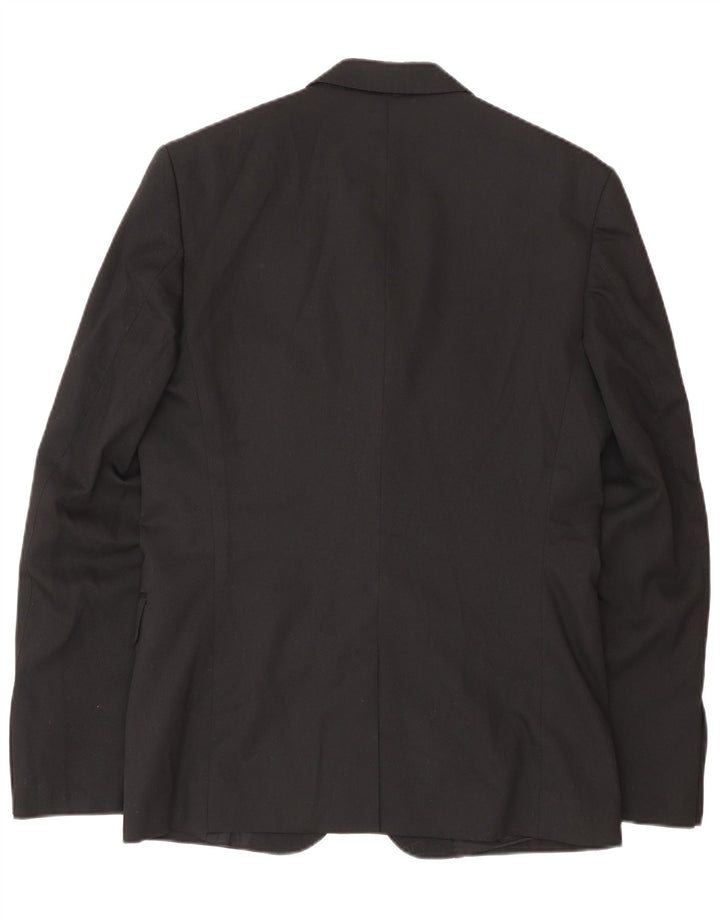 Giacca blazer a 2 bottoni da uomo Zara EU 46 piccola in poliestere nero