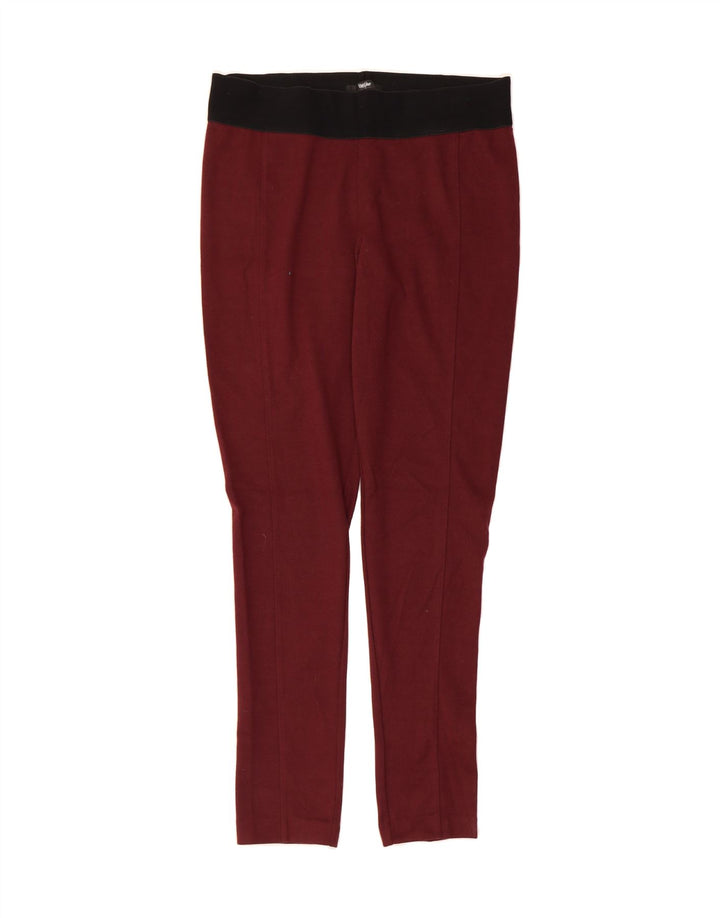 MOSSIMO Womens Leggings UK 14 Large  Maroon Polyester Vintage Mossimo and Second-Hand Mossimo from Messina Hembry 