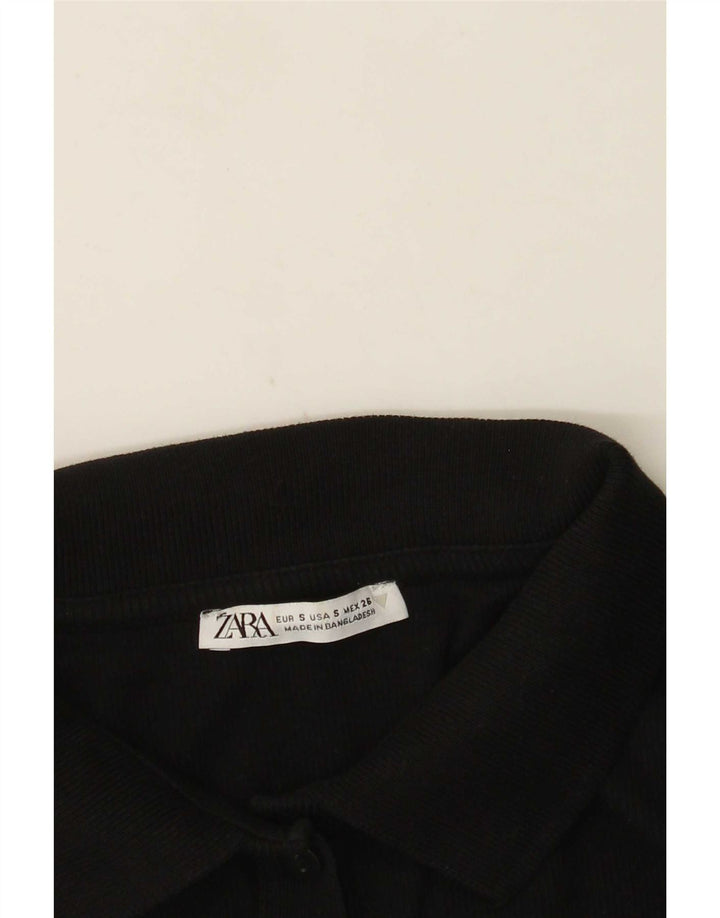 Top cardigan corto da donna Zara UK 8 piccolo nero