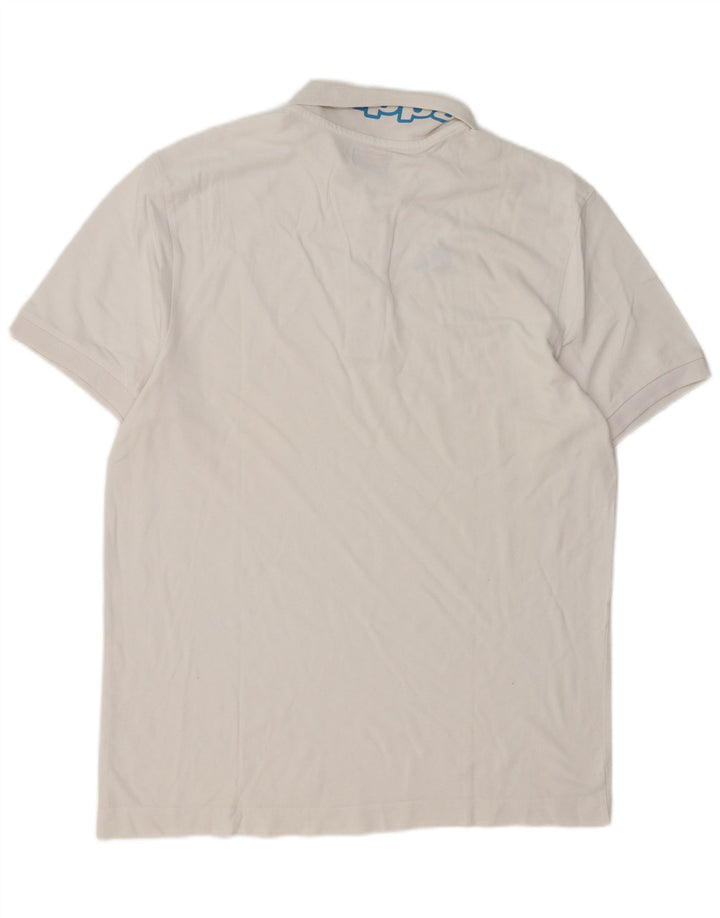 Polo grafica da uomo Kappa 2XL cotone bianco