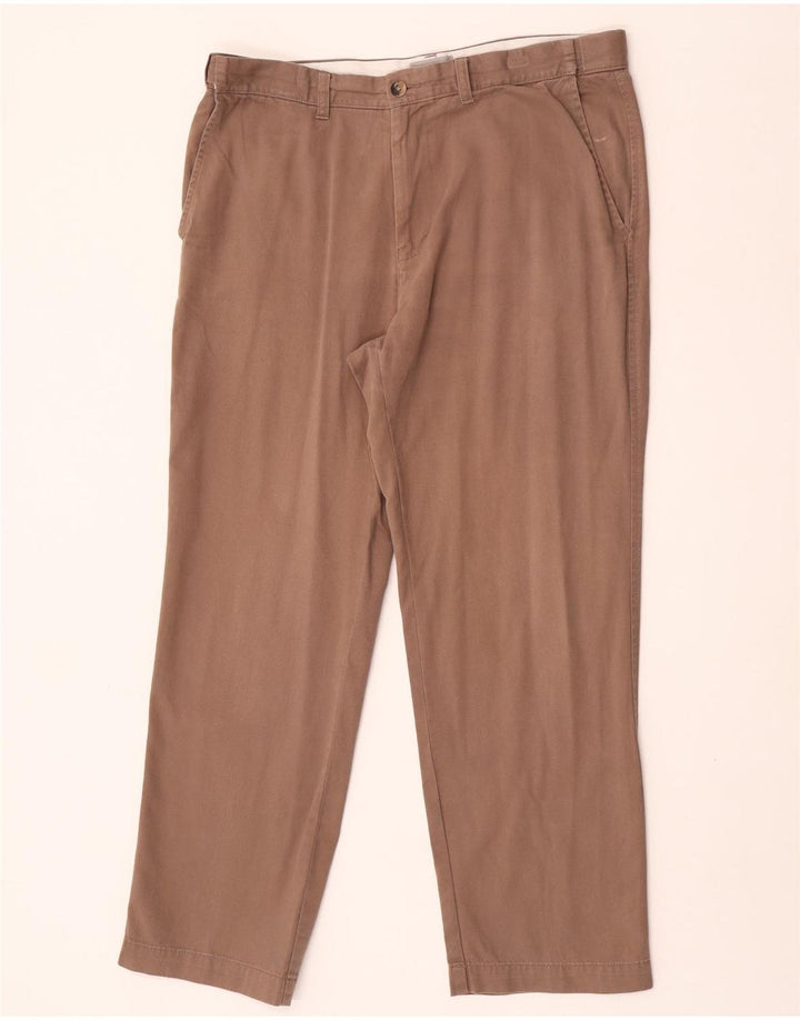 Pantaloni chino vestibilità regolare da uomo Marks & Spencer W36 L29 cotone marrone