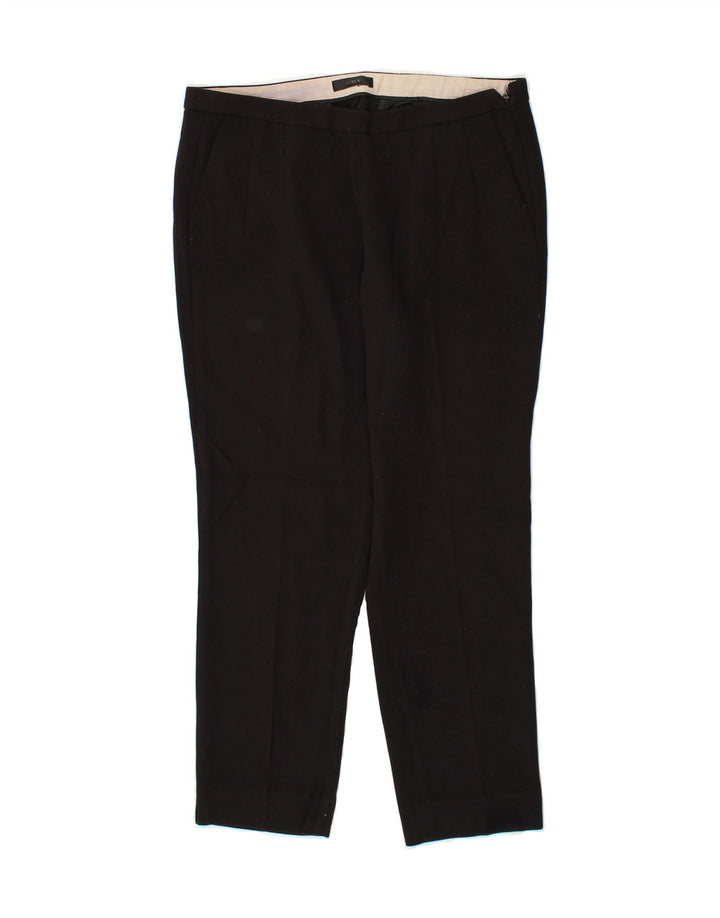J. CREW Womens Slim Cropped Trousers  W32 L26 Black Polyester Vintage J. Crew and Second-Hand J. Crew from Messina Hembry 