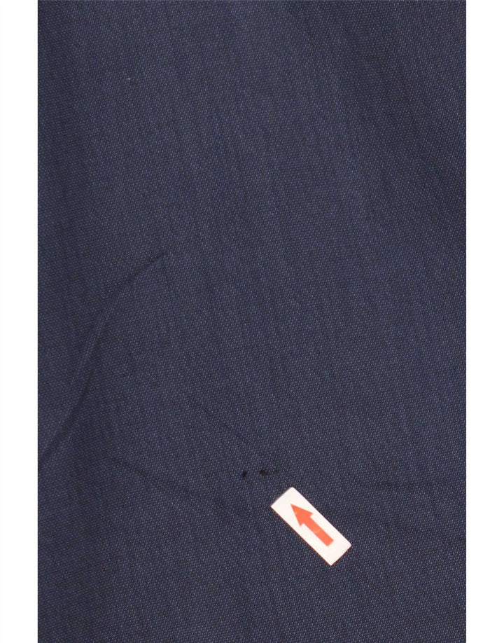 Pantaloni da abito vestibilità regolare Marks & Spencer da uomo W34 L33 poliestere blu navy