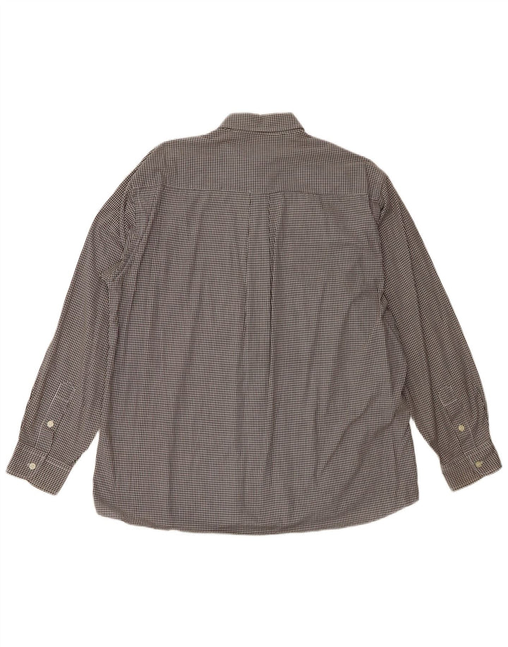 Camicia da uomo Rifle XL in cotone a quadri neri