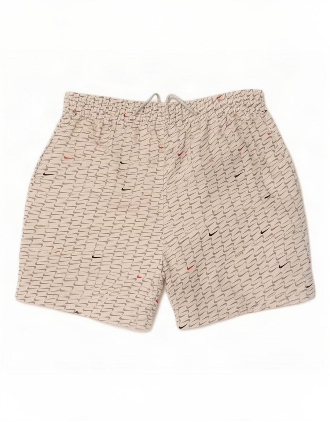Pantaloncini sportivi grafici Nike da uomo in poliestere bianco medio