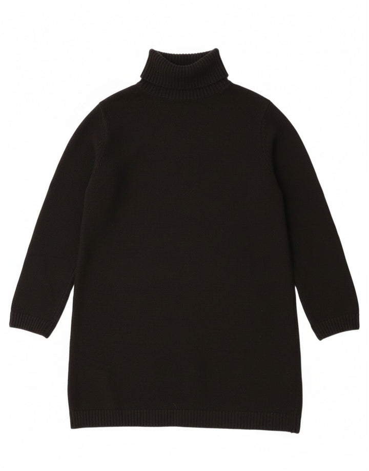 Maglione maglione a collo alto da donna Zara UK 14 poliestere nero medio