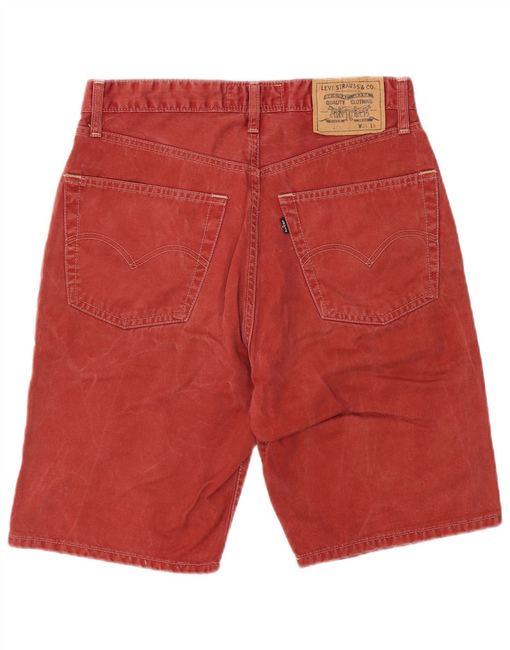 LEVI'S Pantaloncini di jeans 476 da uomo W31 Cotone rosso medio