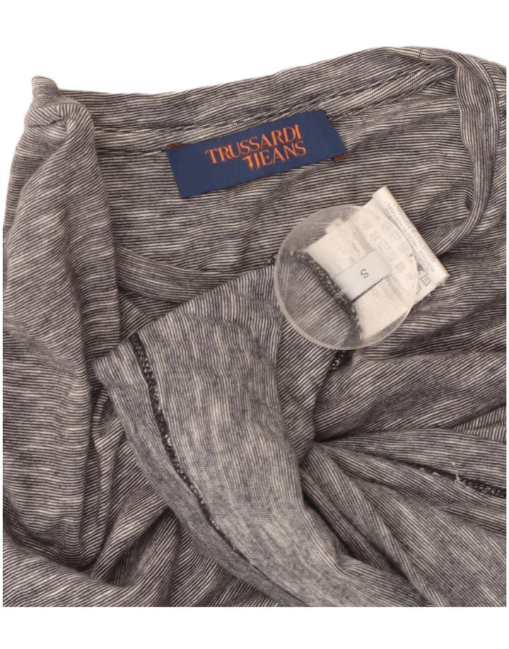 T-shirt Uomo TRUSSARDI Small Cotone Puntinato Grigio