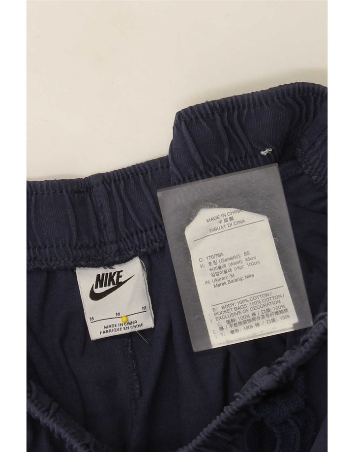 Pantaloncini sportivi Nike da uomo, cotone medio blu navy