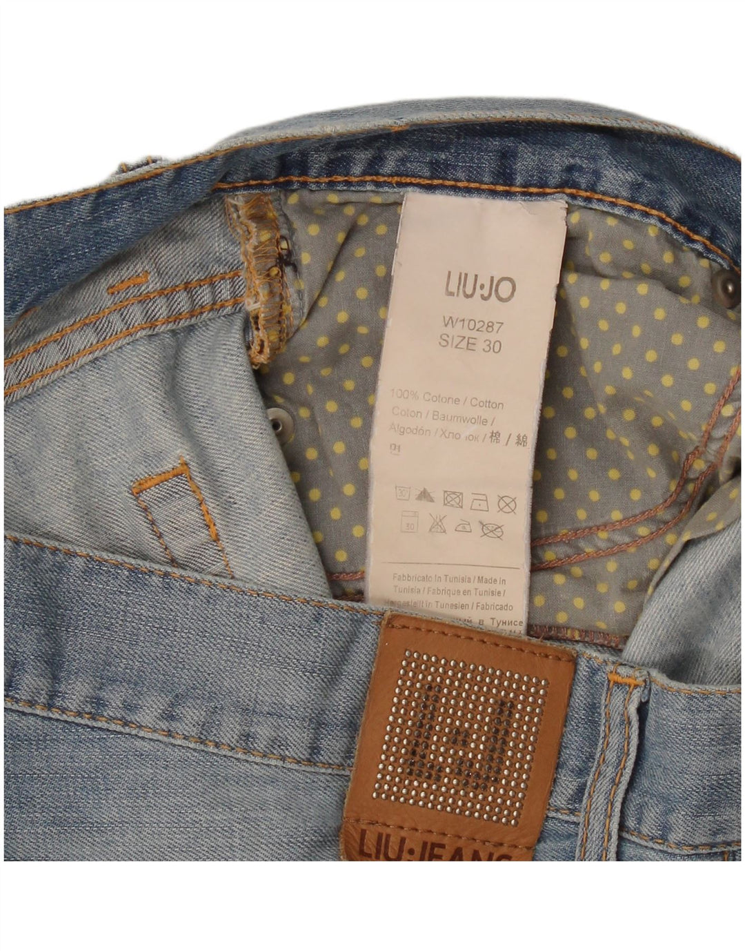 Pantaloni caldi denim da donna Liu Jo W30 cotone blu medio