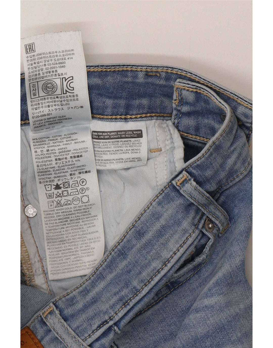 Jeans Levi's 715 Bootcut da donna W26 L32 in cotone blu