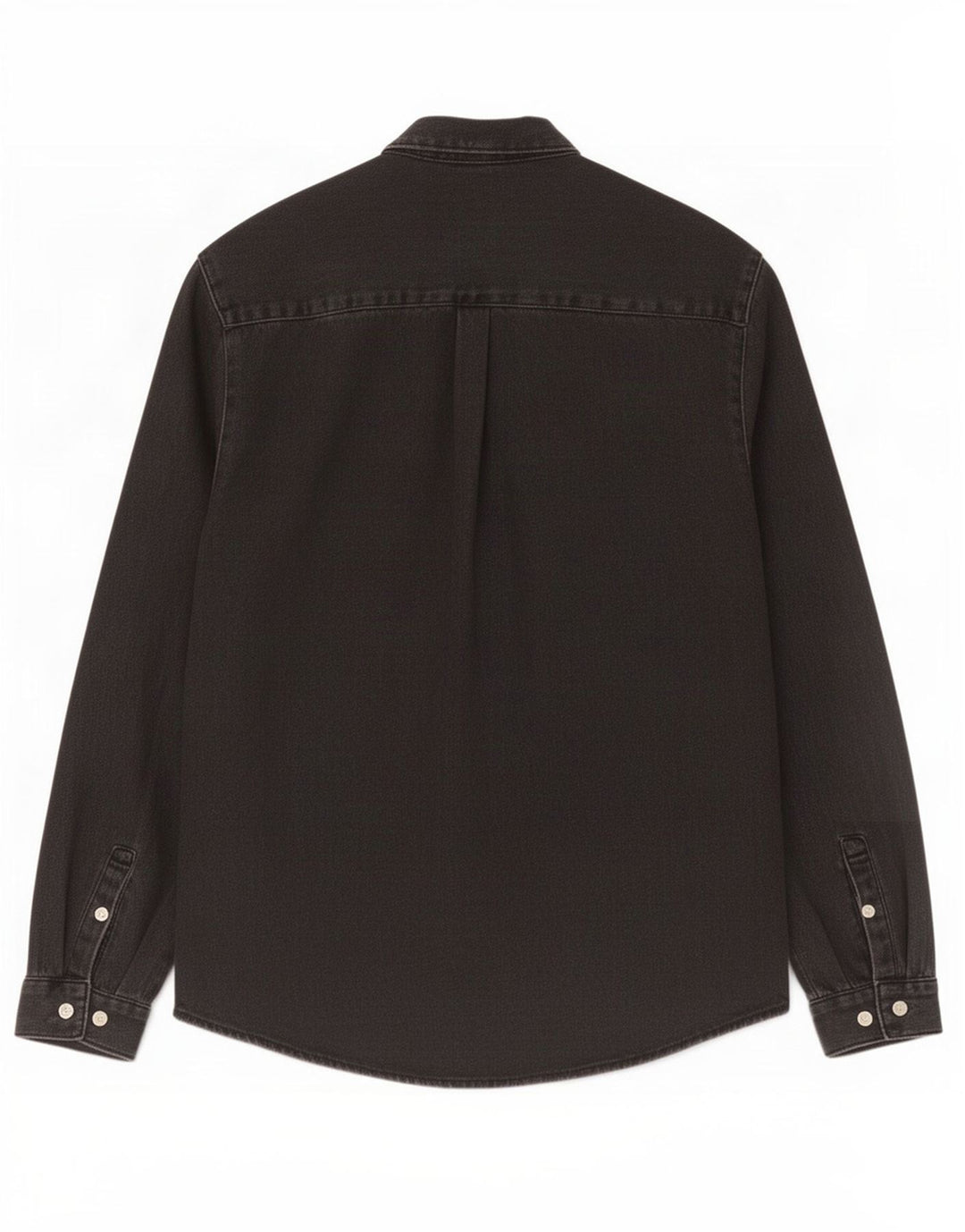 Camicia in denim da uomo Zara piccola in cotone nero
