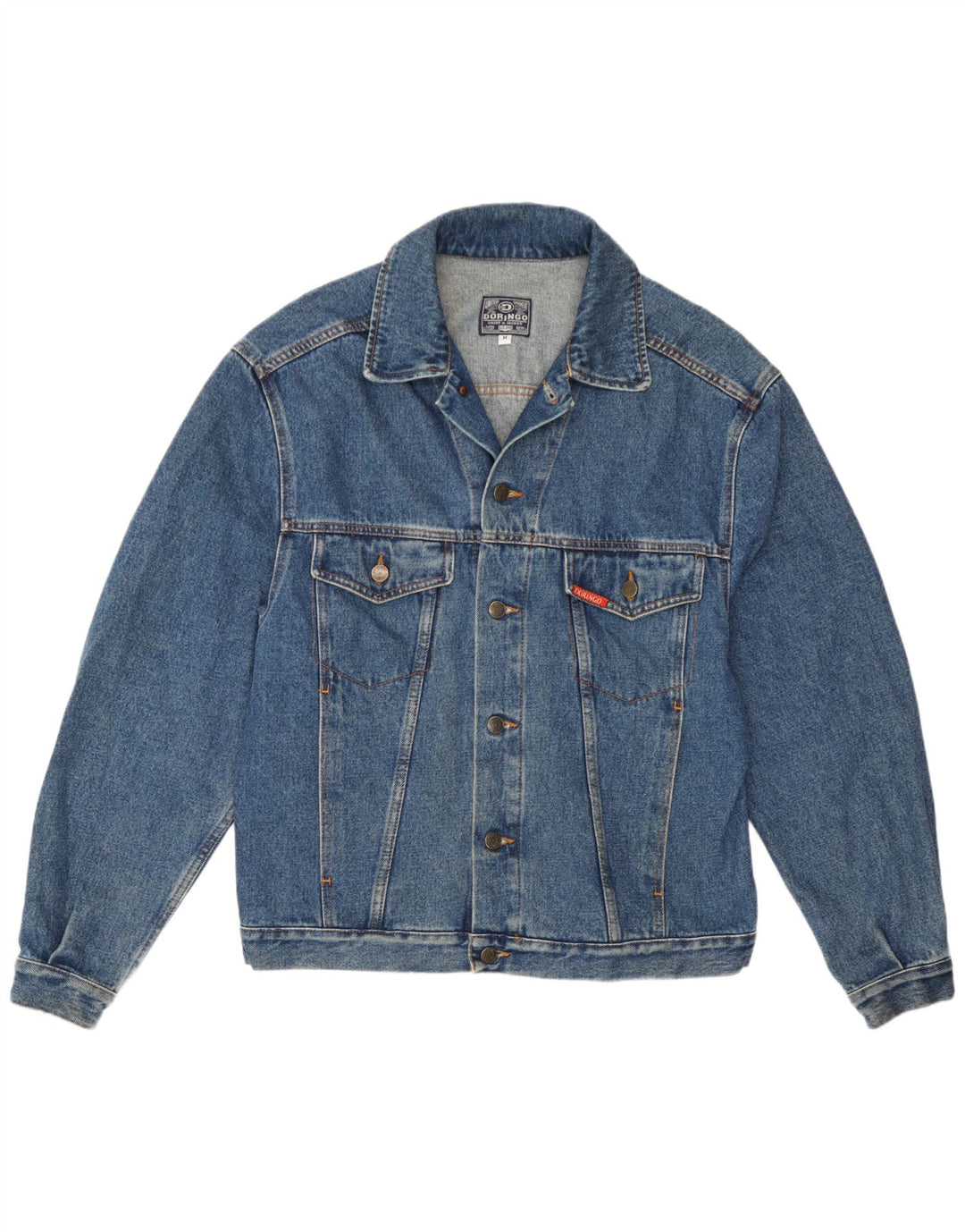 Giacca in denim da uomo Doringo UK 38 cotone blu medio