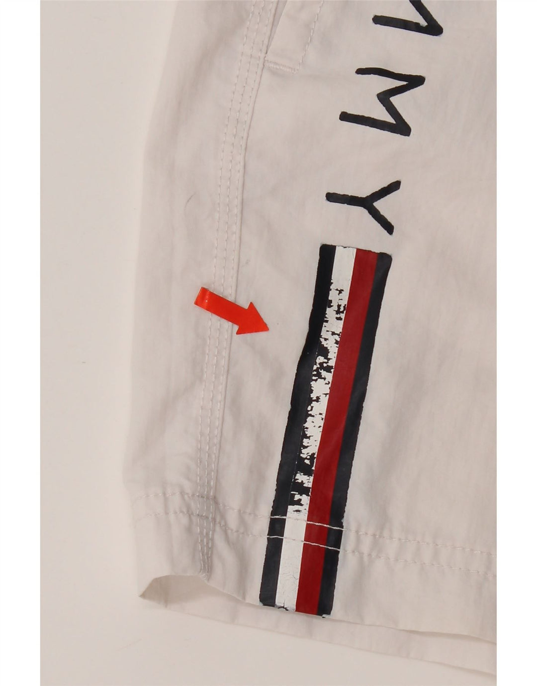 Pantaloncini da bagno grafici da donna Tommy Hilfiger UK 12 Medium White