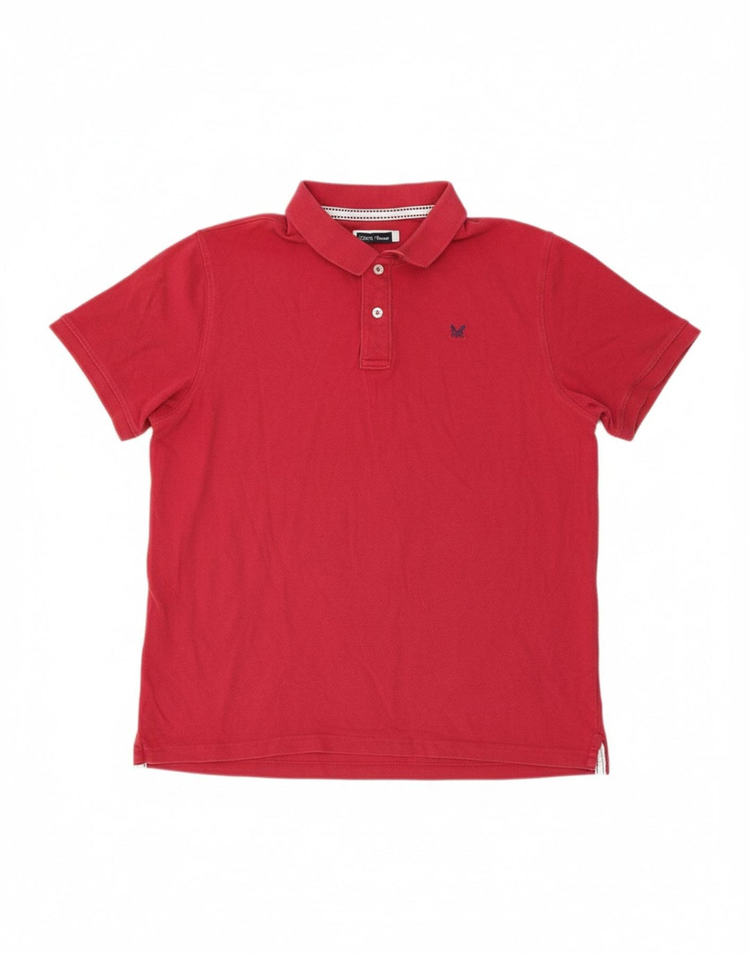 CREW CLOTHING Mens Polo Shirt 2XL Red Cotton