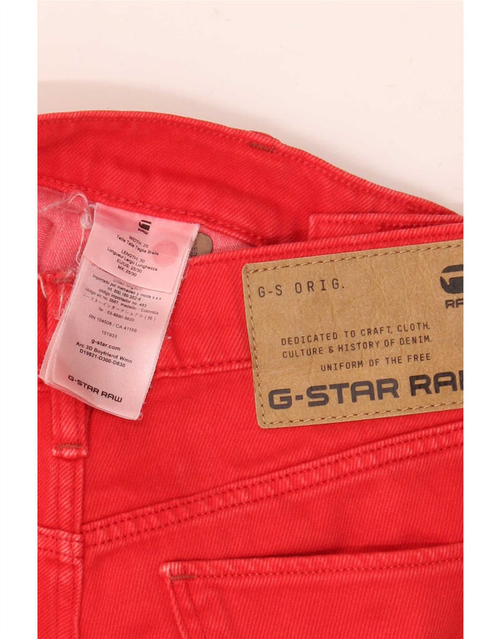 Jeans cropped da uomo G-Star 3D Arc W25 L25 cotone rosso