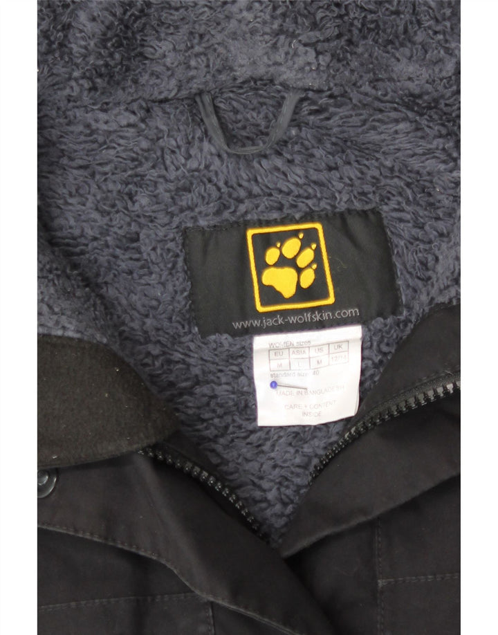 Cappotto giacca a vento da donna Jack Wolfskin UK 12/14 poliestere nero medio