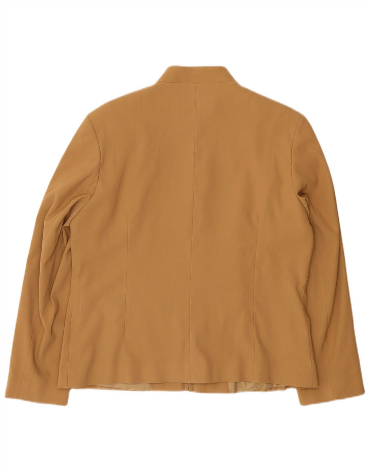 Giacca blazer da donna Classics moderni UK 16 Large Beige Poliestere