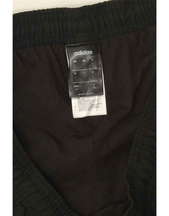 Pantaloni da tuta da uomo Adidas Joggers grandi neri in poliestere