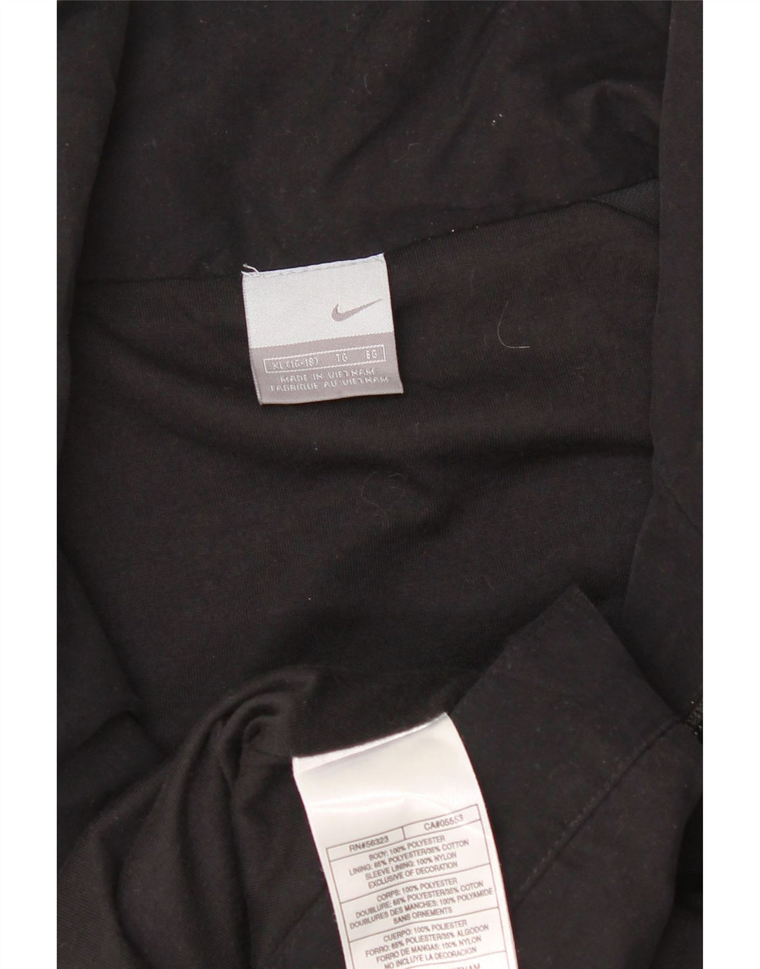 Giacca da tuta da donna Nike US 16/18 XL Poliestere color block nero