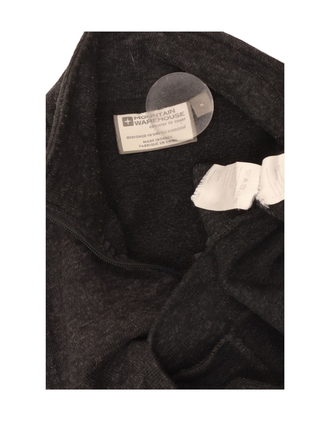 MOUNTAIN WAREHOUSE Felpa da uomo con zip e collo maglione grigio medio screziato