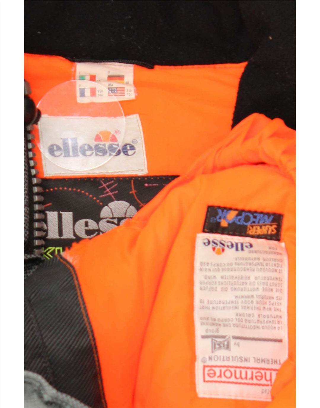 Giacca da sci da uomo dal taglio ampio Ellesse IT 50 Large Black Colourblock