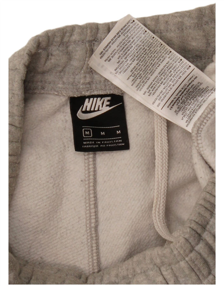 Pantaloni da tuta con grafica Nike da donna, pantaloni da jogging, UK 12, cotone grigio medio