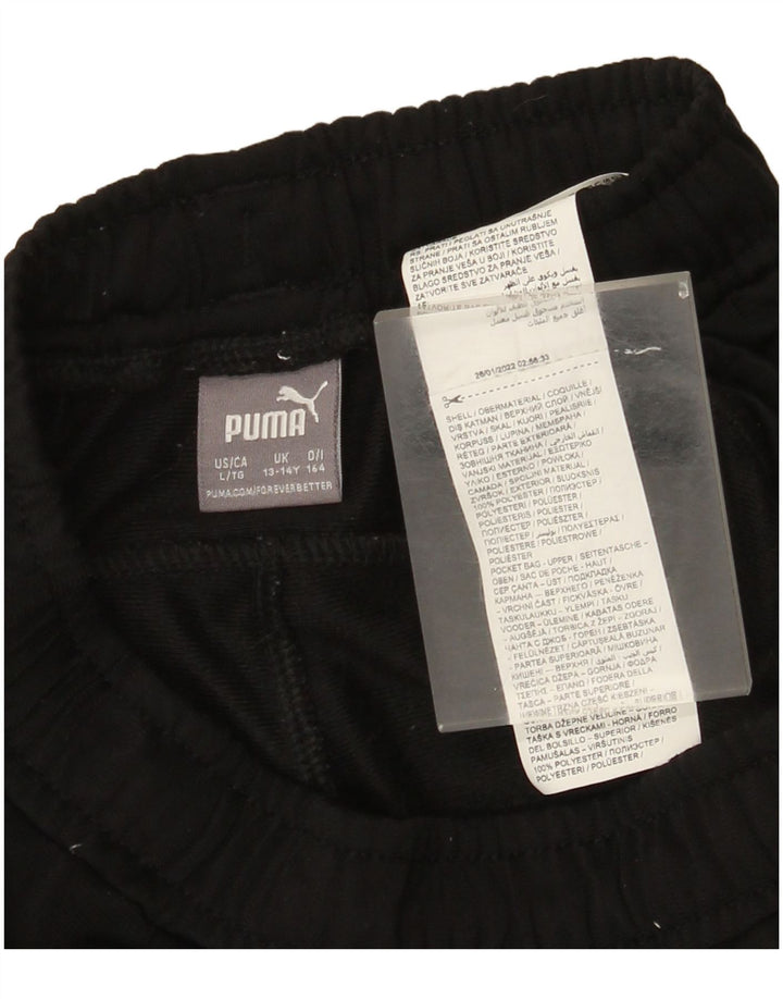 Pantaloni della tuta da ragazzo Puma 13-14 anni in poliestere nero