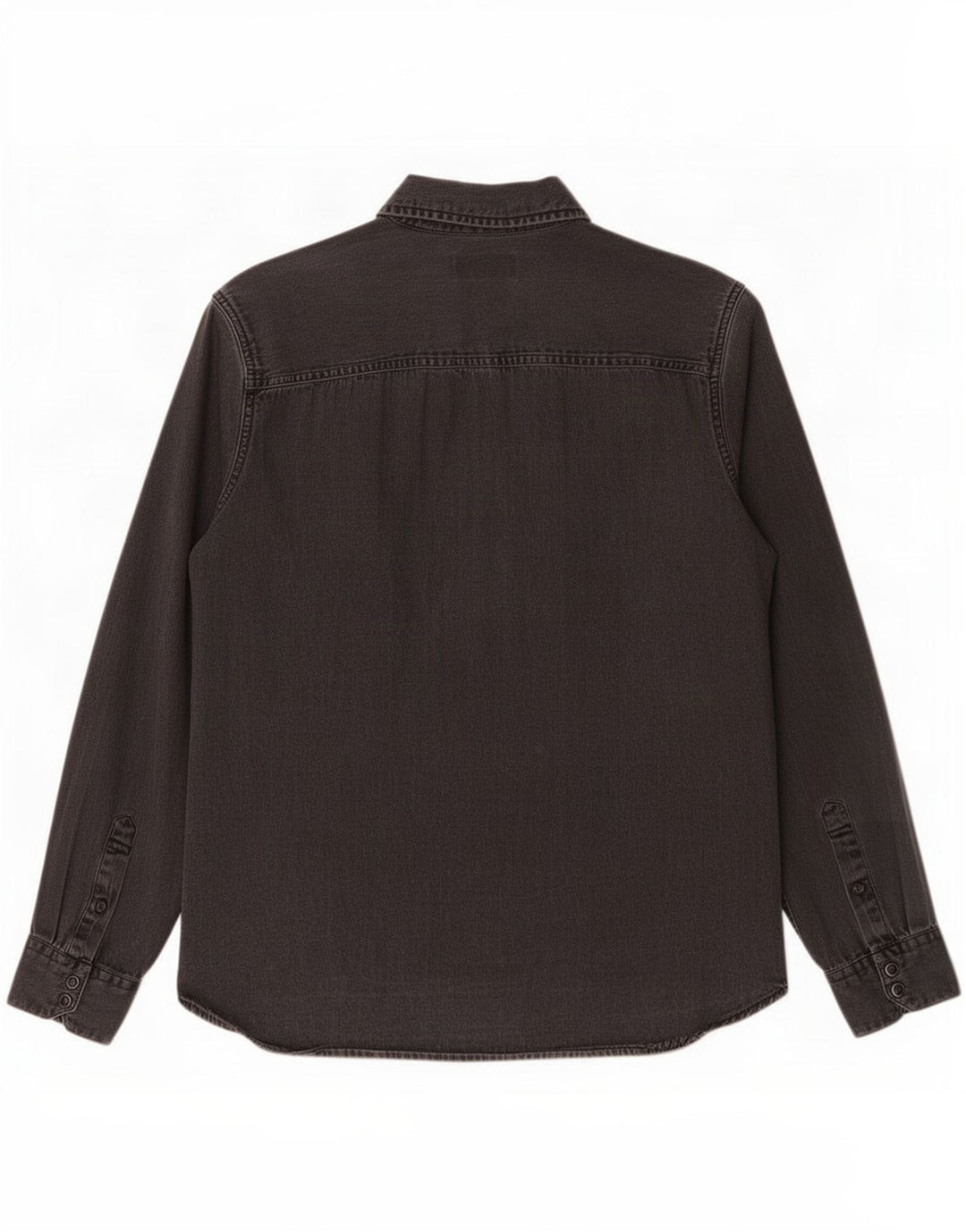 Camicia di jeans da uomo Jack & Jones grande in cotone grigio