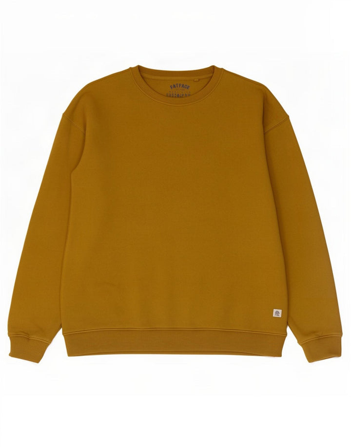 Felpa oversize da donna Fat Face UK 12 Cotone giallo medio