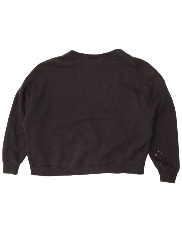 Felpa oversize con grafica Nike Air da donna UK 16 grande nera