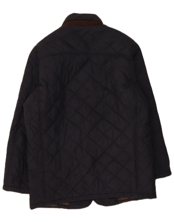 Giacca trapuntata da uomo Lacoste IT 52 XL poliestere blu navy