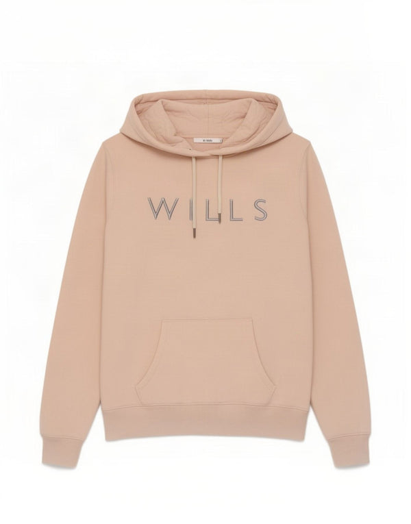 Maglione con cappuccio grafico da donna Jack Wills UK 14 grande cotone rosa