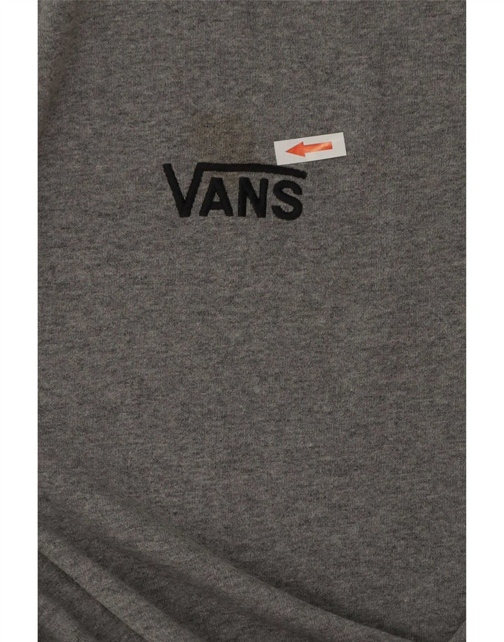 T-shirt da uomo Vans Top Small in cotone chiazzato grigio