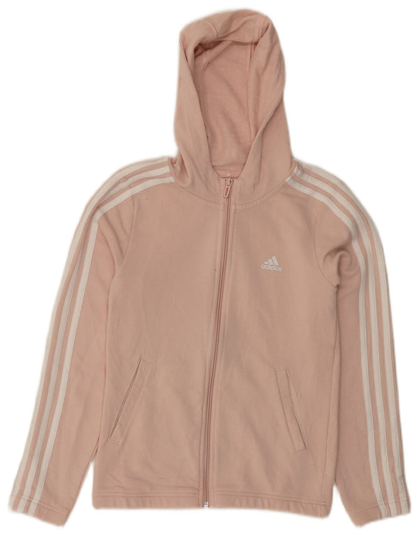 Felpa con cappuccio e zip ADIDAS per ragazze 11-12 anni Rosa