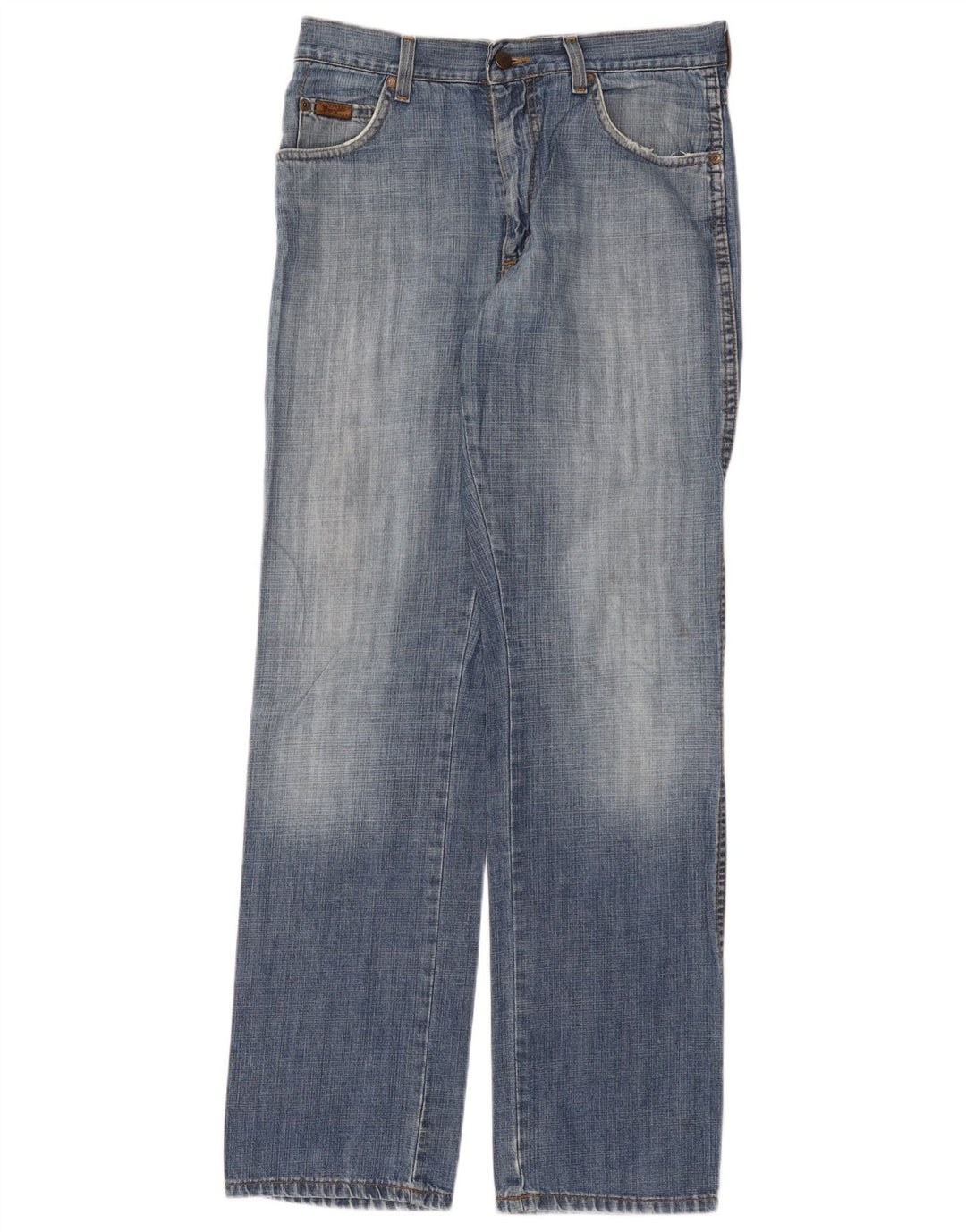Jeans dritti da uomo Wrangler vestibilità regolare W32 L32 cotone blu