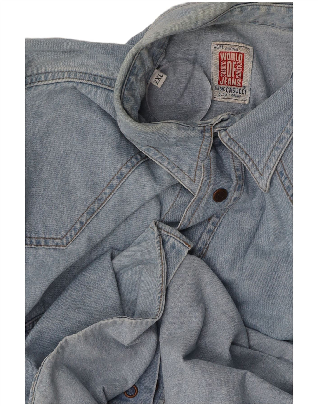 Camicia di jeans da uomo CASUCCI 2XL Blu