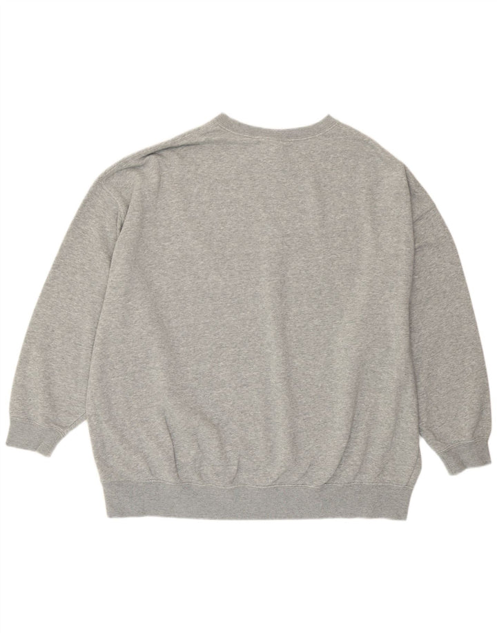 Felpa Nike da uomo con vestibilità ampia e grafica, piccola, in cotone chiazzato grigio