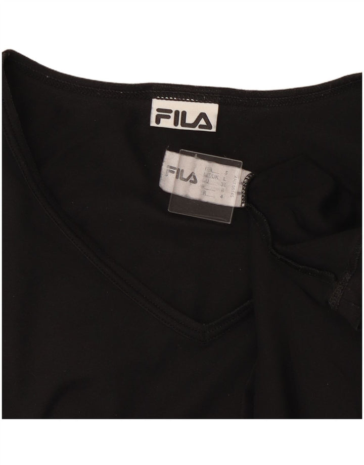 T-shirt da uomo FILA Top grande nera