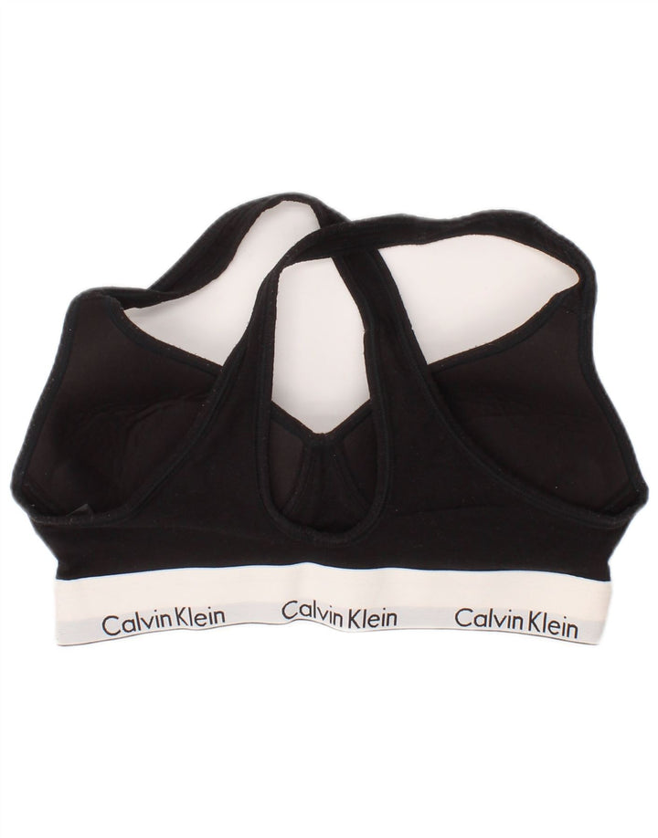 Reggiseno sportivo grafico da donna Calvin Klein Top medio nero sportivo