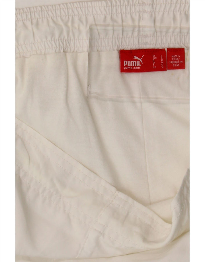 Pantaloni della tuta da donna Puma UK 14 Large bianchi